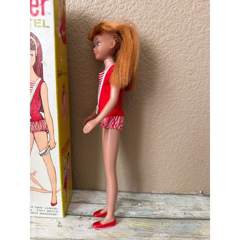 Vintage 1963 Skipper Doll #0860 Redhead Straight Leg Original Fit/Shoes in Box - Picture 5 of 16